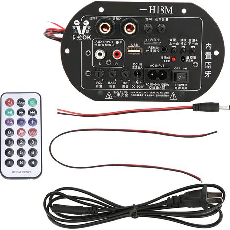 Caisson de basses amplificateur Bluetooth haute puissance 220V CN, carte audio DIY pour voiture et maison (1/5)