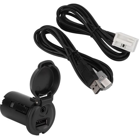 Kit de remplacement pour autoradio Peugeot 206, 207 et 307 comprenant un adaptateur USB et un câble de connexion. (1/5)