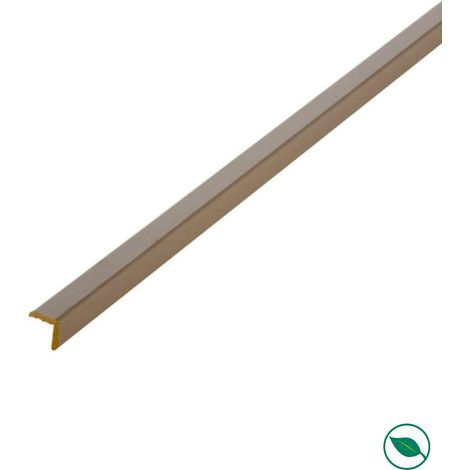 Lot de 16 baguettes angles revêtues taupe 2400 x 21 x 21 mm PEFC 70% (1/3)