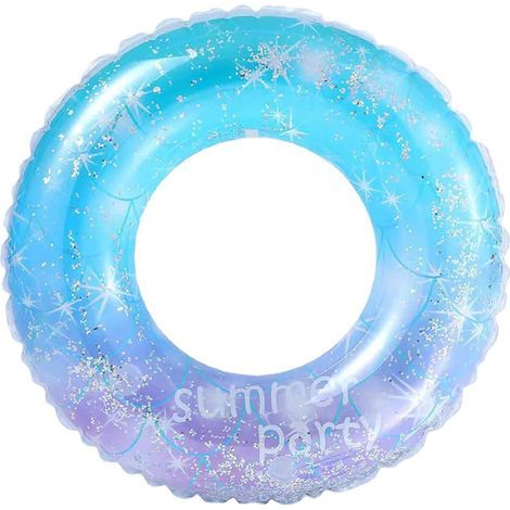 Flotadores inflables grandes, redondos y coloridos para adultos, perfectos para piscinas y fiestas. (1/5)