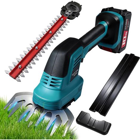 1 Taille Haie 2 En 1, Batterie 4000mAh, Lame 32cm Et 15cm, Cisaille À Gazon Sans Fil Pour Jardin (1/5)