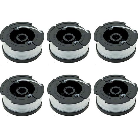 Lot de 6 bobines A6481 A6485 pour tondeuses Black Decker