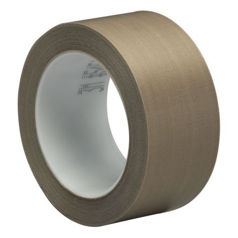 Ruban adhésif toilé 5451 , Marron, Toile de verre PTFE, 25mm x 33m, 3,1 N/cm ( Prix pour 1 )
