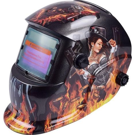 Schweißmaske Schweißhelm Schweißmaske Schweißhelm elektrische Schweißmaske Helm automatische Dimmfunktion verstellbare Schweißlinse Schweißen (1/5)
