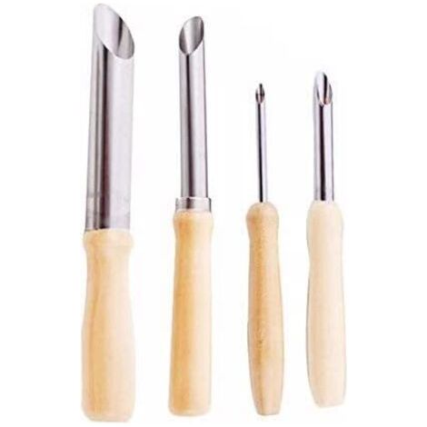 Halbrunde Lochzangen für Töpferei, Keramik, Modellbau, Bildhauerei, Gravur, Ton, Schere, Messer, 4er-Set (1/5)