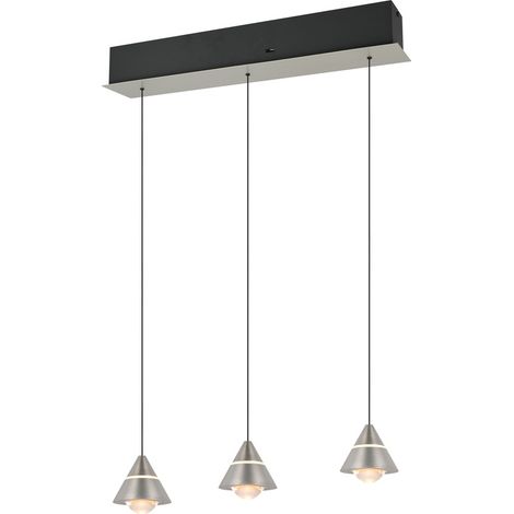 Suspension design Romeo Nickel 3 lumières - 337010307