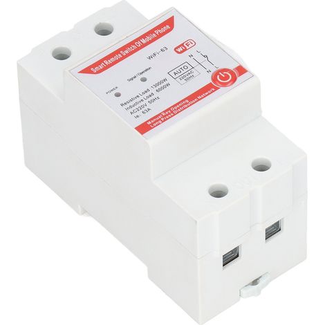 Interrupteur WIFI Relais Contrôleur à Distance pour Maison, Disjoncteur Accessoire AC 220V, Commande via Application, 1 Pièce (1/5)