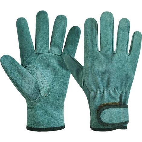 S de Travail en Cuir for Hommes, for Soudure, Construction, Jardinage, travaux intensifs. Résistants aux Perforations, à l'usure, antidérapants et Anti-coupures.(XL) (1/5)