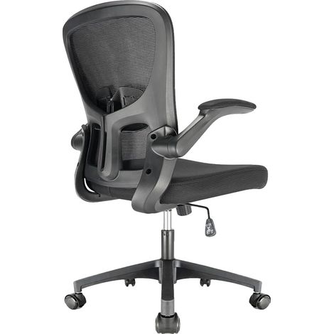 Silla de oficina, diseño ergonómico, altura regulable, color negro. (1/2)