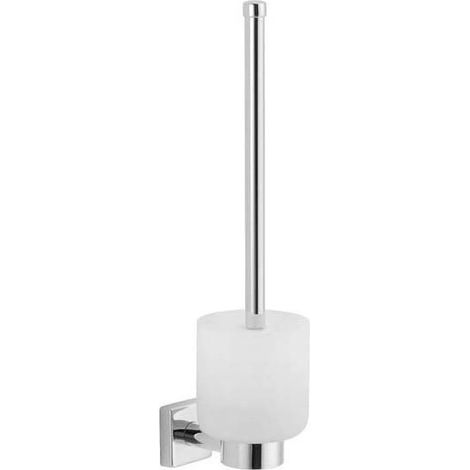 Porte-brosse wc suspendu cara - Profondeur : 105 mm - Hauteur : 397 mm - Largeur : 105 mm - Platine : 50 x 50 mm - Matériau : Laiton - Décor : Chromé - ITAR