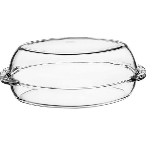 Cocotte ovale en verre 5,1L