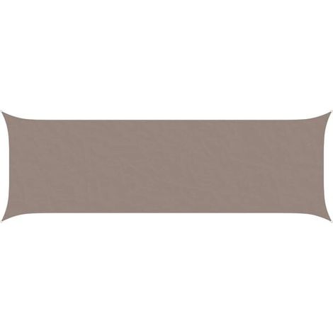 Voile d'ombrage gris-brun, 6 x 2 mètres, 100 % polyester Oxford (1/5)