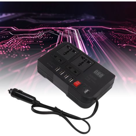 Convertisseur de puissance 12 V 300 W pour voiture, transformateur électrique pour voiture (AC220 V) (1/5)