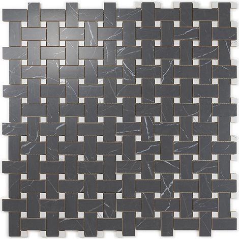 Carrelage Mur Ceramic Connection White Satinée MESH 30x30 cm
