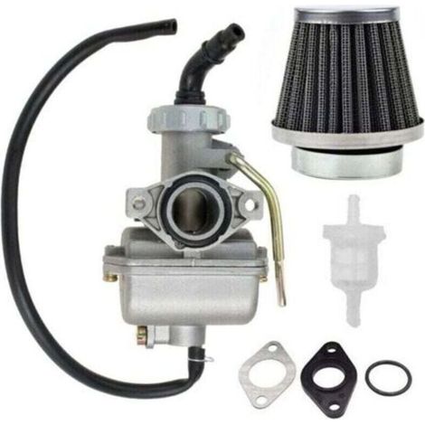 Carburateur de moto pour Kazuma Baja 50cc 70cc 90cc 110cc 125cc Quad Go-kart Carburateur , XU, Avec filtre à air et carburant - (1/4)