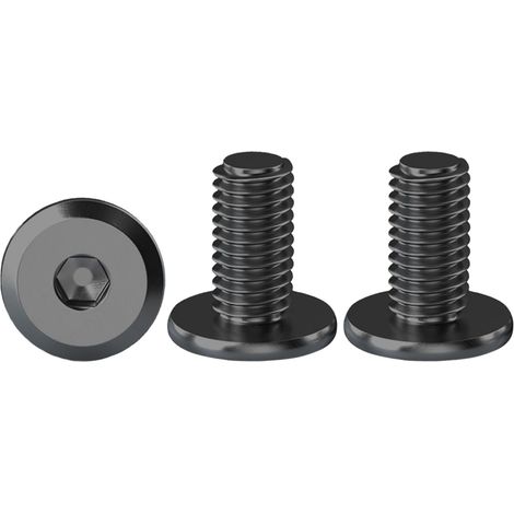20 Pièces Vis à Tête Plate Avec Six Pans Creux Noir M6 X 10 mm Boulons à Tête Plate Hexagonale en Acier Inoxydable A2 V2A Vis à Tête Cylindrique Hexagonale à Bride Boulons Allen (1/5)