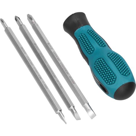 Lot de 3 embouts de tournevis cruciformes et plats à double tête, double usage, pour services industriels (1/5)