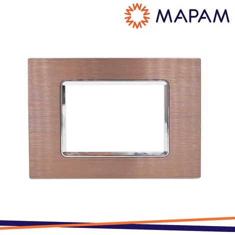 PLACCA ALLUMINIO M6003LL-6 GEM 3P BRONZO