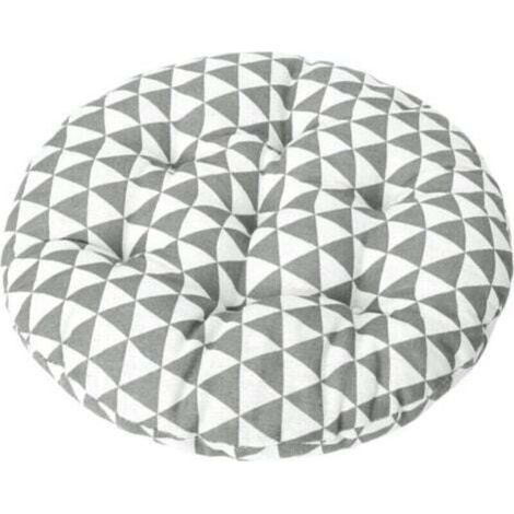 Coussin de chaise ronde bistrot 38 cm – rembourrage épais et moelleux, usage intérieur/extérieur, pour terrasse, jardin ou bureau (1/5)