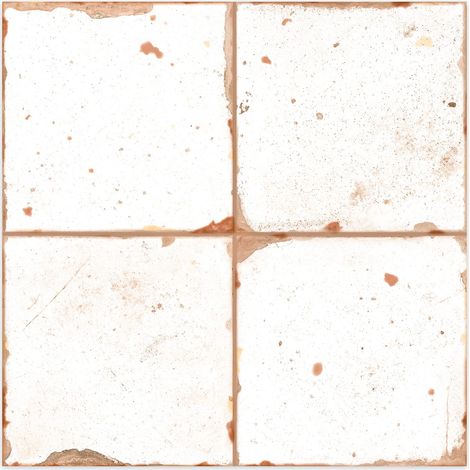 Carrelage Vintage Blanc 33x33x0,95 cm Rhodes - Sol et mur intérieur (vendu par carton de 1,09 m²) - RO'MA CARRELAGE