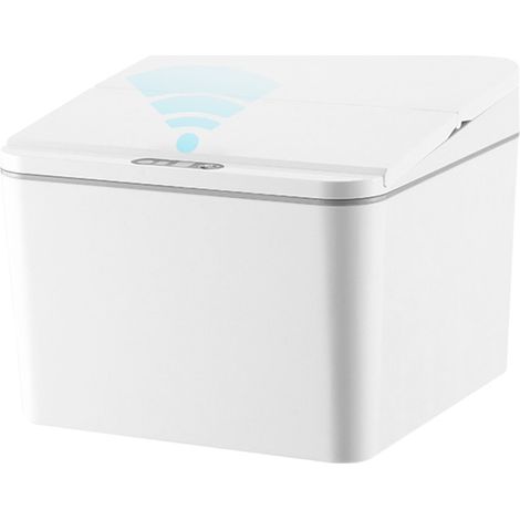 Poubelles sans contact de 4 L, poubelle à induction intelligente, capteur de mouvement infrarouge, poubelle automatique avec couvercle pour voiture, cuisine, salle de bain, bureau, chambre à coucher, (1/5)