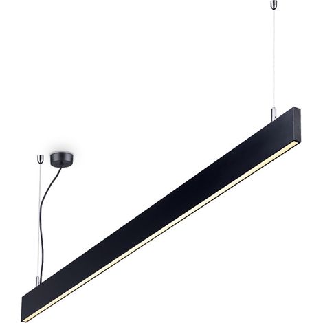 Dekorative lineare integrierte Pendelleuchte Schwarz, 4000K (1/2)
