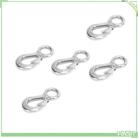 Crochet de levage - FAFEICY - Modèle standard - Acier inoxydable - Capacité 0,5 t - Lot de 5 (1/5)