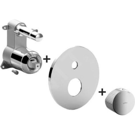 Paffoni Jo - Mitigeur encastré pour 2 sorties, chrome JOBOX015CR (1/2)