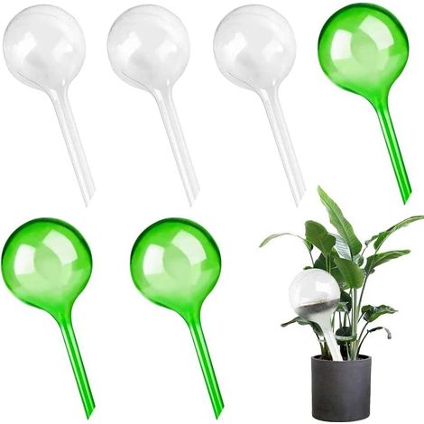 6 Pièces Globes d'arrosage, Boules Automatique Matériel d'Arrosage Automatique en PVC pour Plantes, Globes d’arrosage Plastique Transparent pour Plantes de Jardin Bonsaï Plantes en Pot (1/5)