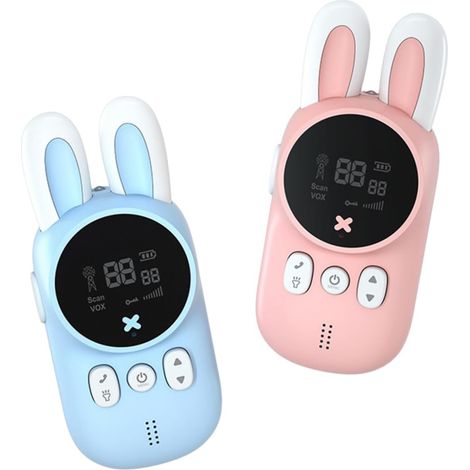 1 ensemble de mini-talkie-walkie lapin pour bébé lapin d'extérieur-AquaForge (1/5)