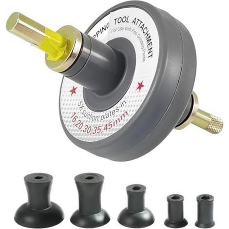 Kit D'outils de Rodage de Soupape, Meuleuse de Réparation de Voiture, Rodage Soupape D'Aspiration, Fixation D'outil de Rodage de Soupape avec 8 Plaques D'aspiration 1000 TR/Min à 1250 TR/Min (1/5)