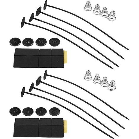 Kit de 2 pièces de rechange pour ventilateur de voiture, accessoire universel pour radiateur de refroidissement électrique, kit de montage de ventilateur de modification automobile (noir)-27X5cm-Black