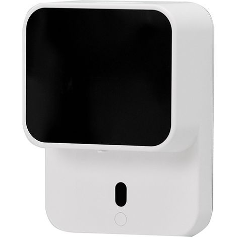 Plastic soap dispenser, automatic dispenser, wall-mounted dispensing system, refillable, white. (1/5)