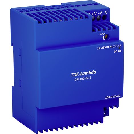 TDK-Lambda DRL100-24-1 Hutschienen-Netzteil (DIN-Rail) 24 V 3.67 A 100.8 W Inhalt 1 St. (1/2)