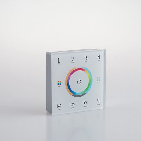 Wallpad RF 2.4G per controllo RGB/RGBW/RGB+CCT 4 zone 5 canali