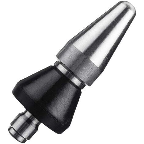 Boquilla rotativa de limpieza de alta presión para dragado de tuberías de alcantarillado, color plata (c) (1/5)