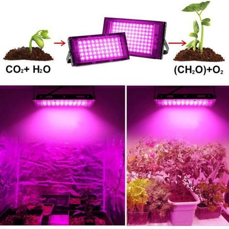 Lampe Horticole - LED Spectre Complet UV IR - Pour Serre Jardin Hydroponie Intérieur - 1 Pièce (1/5)