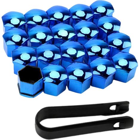 Cache-écrous universels pour roues de voiture, lot de 20, 17 mm, pièces automobiles, écrous de roue. (1/5)