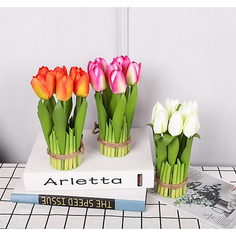 12 têtes de fleurs artificielles Tianshan pour salle de rempotage, décoration florale de table, composition florale (1/5)