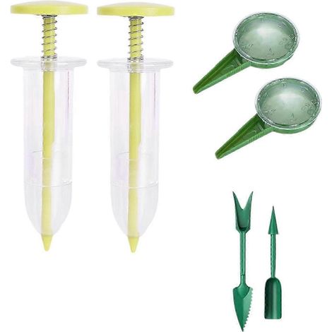 Semoir manuel pour jardin, distributeur de graines, outil de plantation pour légumes et fruits, semoir à fleurs, outil de jardinage-Yellow