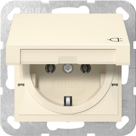 Presa gira 445401 schuko incasso lucida IP20