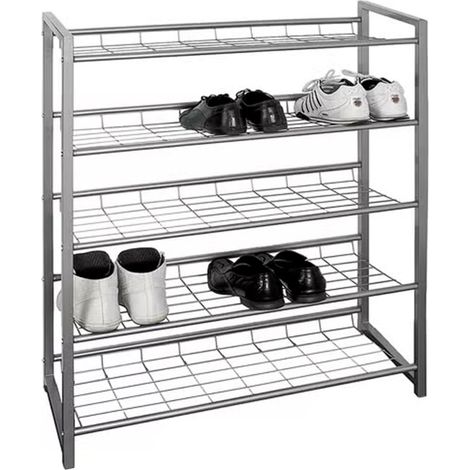 Range-Chaussures 5 Niveaux "Plase" 106cm Argent (1/2)