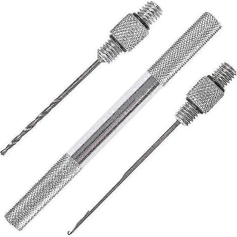 Kit 3 en 1 pour la pêche à la carpe : outil de montage d'appâts, aiguille à appâts, perceuse à bouillettes, aiguille pour montage de lignes, alliage d'aluminium antidérapant Starlight (1/5)