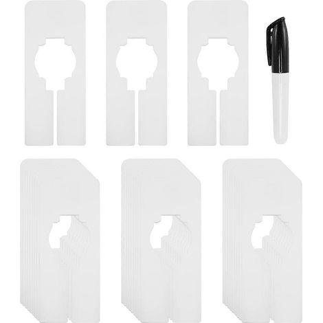 30 séparateurs de placard pour suspendre les vêtements - Séparateurs rectangulaires (1/5)