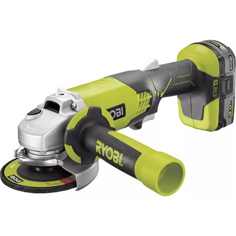 Ryobi – Pack de 4 outils électroportatifs 18V – Perceuse-visseuse, meuleuse, scie sauteuse, ponceuse – 2 batteries 2.0Ah et 5.0Ah incluses – Sac de transport