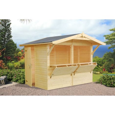 Chiosco in Legno d' Abete Nordico(16mm) - cm 273X190cm - Pavimento Escluso - ITALFROM300 (1/3)