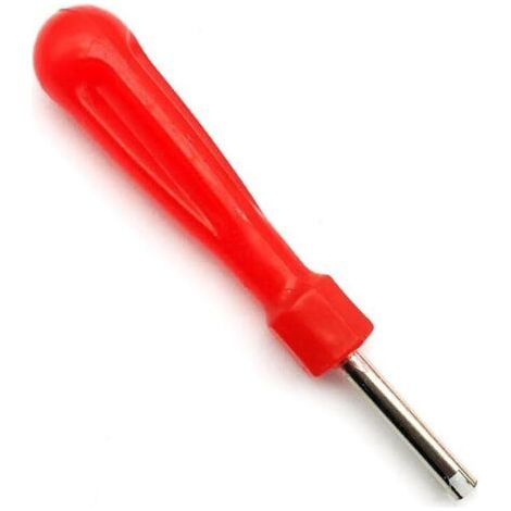 BUNTHAUS 1 tournevis de valve pour valve de pneu, extracteur de noyau de valve pour toutes les valves de roue courantes des pneus de voiture, outil de démontage de valve de pneu à tête unique (1/4)