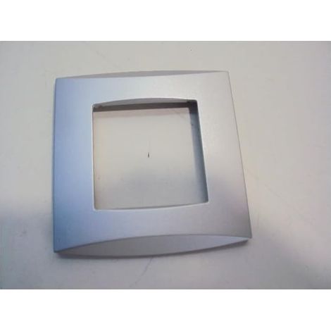 Schneider Alvais ALB86110 Placca di finitura in alluminio a 1 posto per apparecchiature a parete serie ALVAIS (ALOMBARD)