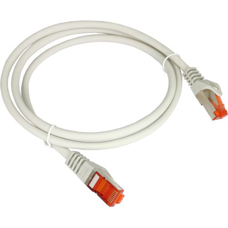 Cable de conexión S/FTP cat.6A lsoh 0,25 m gris alantec