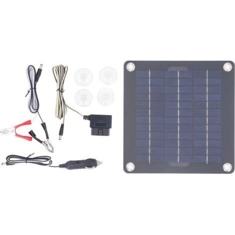 Vvikizy chargeur de batterie de panneau solaire Kit de chargeur de batterie solaire, sortie 12V 18V, 20W, bricolage batterie (1/3)